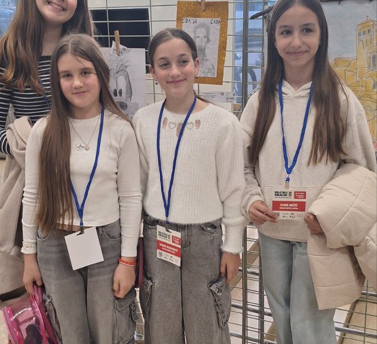 Ученице петог разреда учествовале на хуманитарној умјетничкој изложби